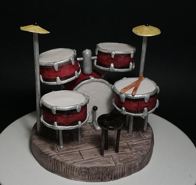 Drum set topper  - Cake by Dragana