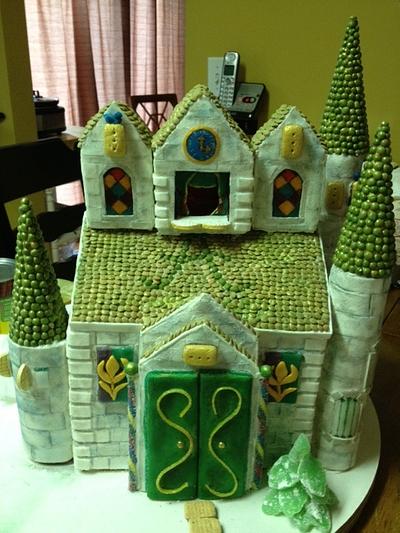 Disney Frozen Gingerbread Castle - Cake by grandmaB