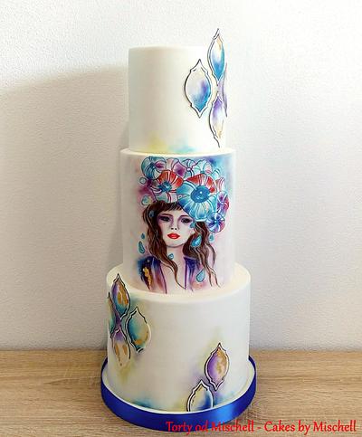 Painted cake - Cake by Mischell