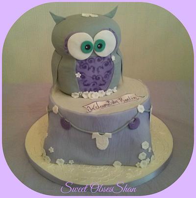 Owl baby shower - Cake by Sweet ObsesShan