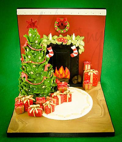 Christmas Eve - Cake by Sweet Harmony Cakes
