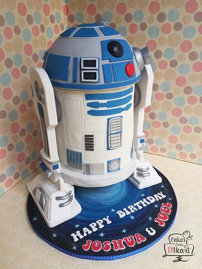 R2D2 cake - Cake by Cakes from D'Heart