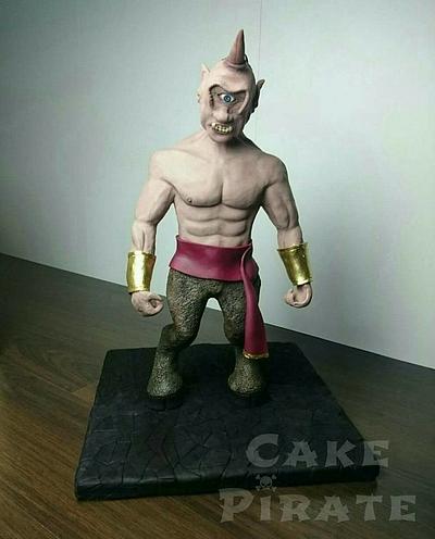Chocolate Cyclops Sculpture - Cake by Cake Pirate