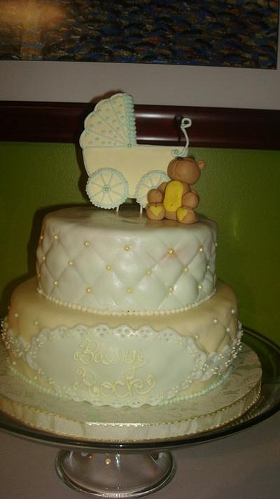 Neutral Baby shower - Cake by Mikooklin's Cakery