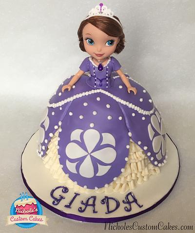 Sofia the First Doll Cake - Cake by NicholesCustomCakes