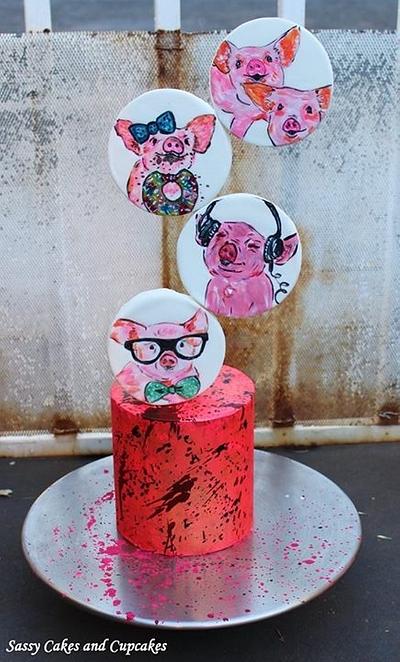 Animal Rights Collaboration 2016- Pigs - Cake by Sassy Cakes and Cupcakes (Anna)