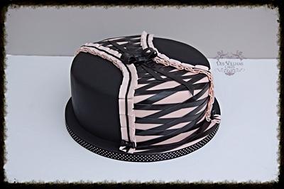 Corset inspired cake - Cake by Deb Williams Cakes