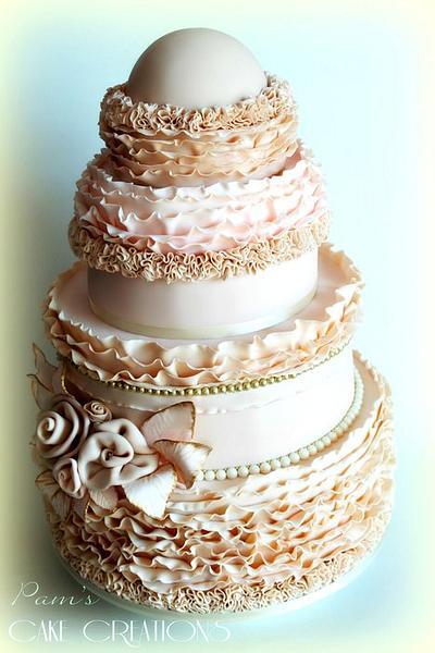 Ruffle Cake - Cake by Pamela Iacobellis