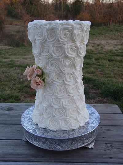 Rosettes and Roses - Cake by Dayna Robidoux