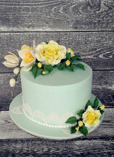 Simple  birthday  cake  - Cake by Daria