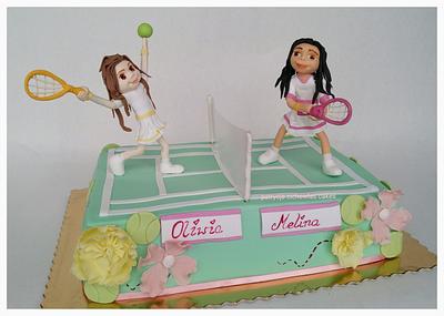 tennis cake - Cake by Hokus Pokus Cakes- Patrycja Cichowlas