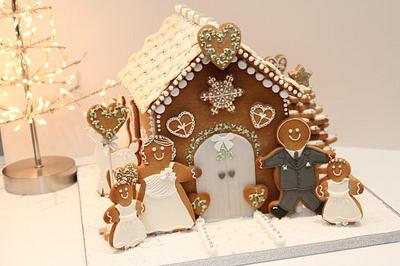 Wedding Gingerbread House - Cake by Lolli's cake boutique