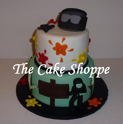Paintball themed cake - Cake by THE CAKE SHOPPE