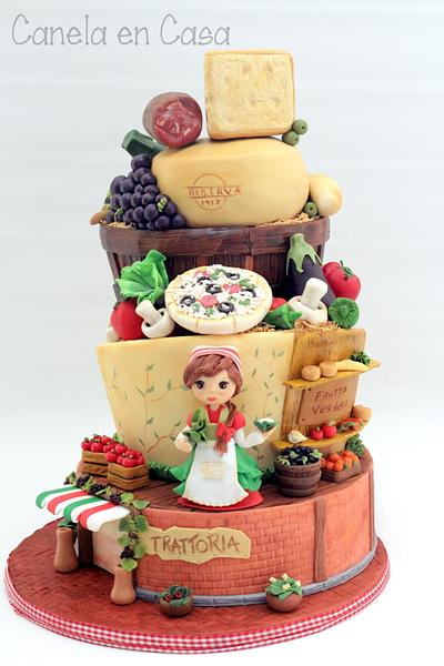 Cake Italian Market - Cake by canelaencasamadrid