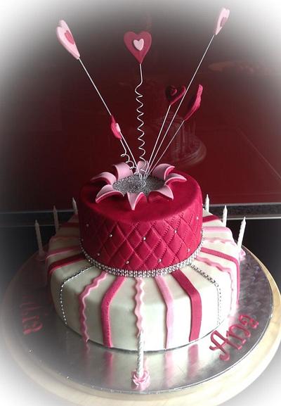 Sweet-Heart-Cake - Cake by Monika Klaudusz