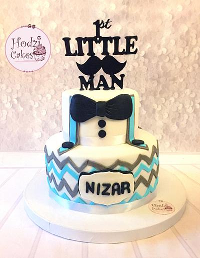 1st Little Man Cake 👶🏻💙 - Cake by Hend Taha-HODZI CAKES