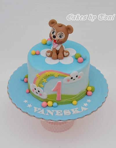 Cute teddy puppy :)  - Cake by Cakes by Toni