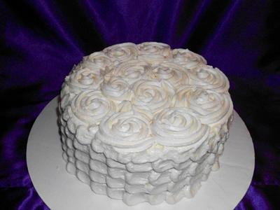 ROSETTE/PETAL CAKE - Cake by Rita's Cakes