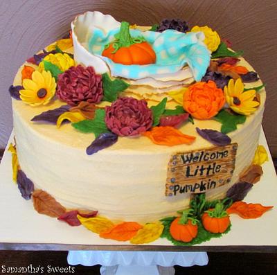 Welcome Little Pumpkin - Cake by Samantha Eyth