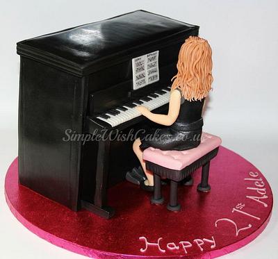 Lady at Piano - Cake by Stef and Carla (Simple Wish Cakes)