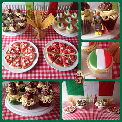 Italian Themed Dessert Table - Cake by Suzie Bear Cakes