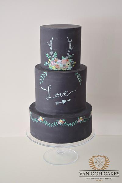 Chalkboard Love - Cake by Van Goh Cakes