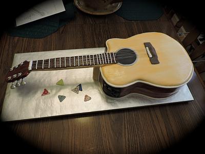 Dreadnought Guitar - Cake by Theresa