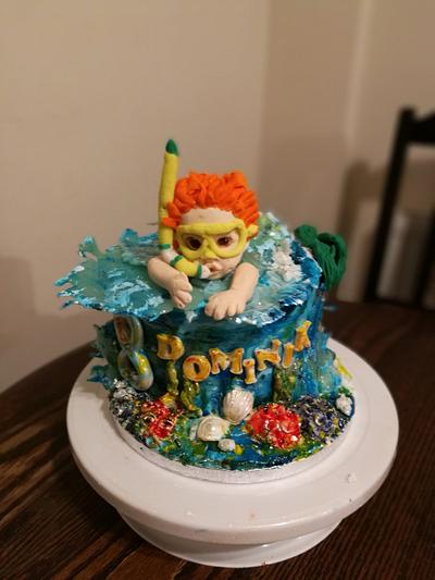 Baby boy- diver - Cake by Mar  Roz
