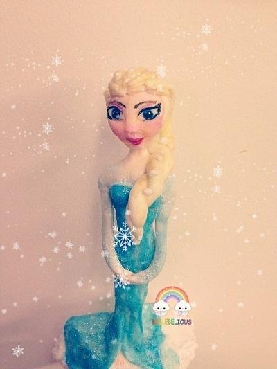 Elsa topper from frozen - Cake by Bellebelious7