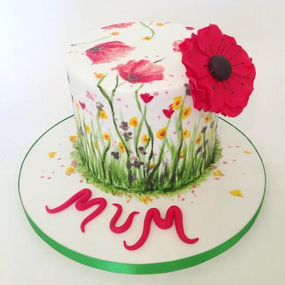 Hand Painted Cake - Cake by Claire Lawrence