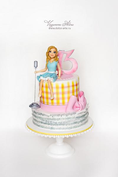 cake with a young singer - Cake by Alina Vaganova