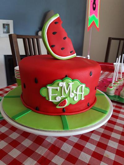 " Watermelon Party" - Cake by Cristina Arévalo- The Art Cake Experience