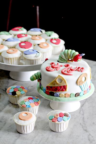 The Very Hungry Caterpillar Cake & Cupcakes - Cake by Cakes! by Ying