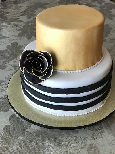 Black rose cake - Cake by Osweetcakes