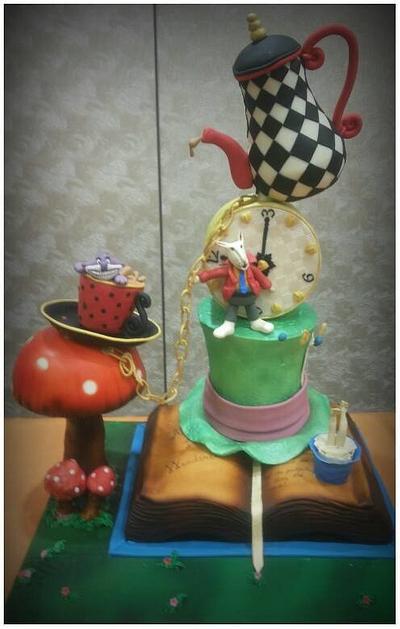 Alice in wonderland - Cake by zullu