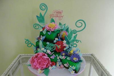 Tinkerbell Cake - Cake by amor