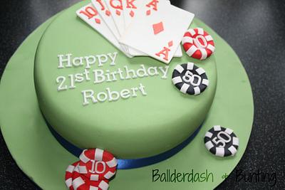 Poker Cake - Cake by Ballderdash & Bunting