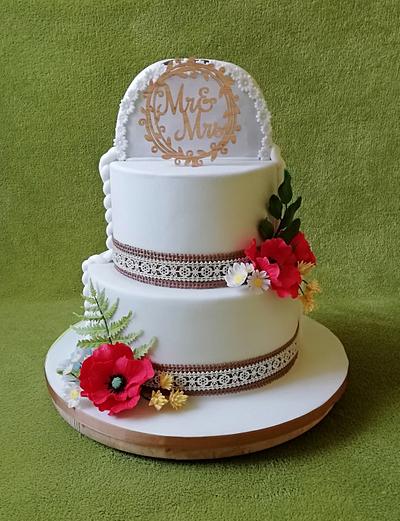 Wild flower cake,footbal cake - Cake by MoMa