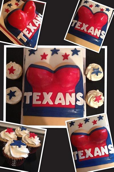 Texans cheerleader cake - Cake by Jennifer Duran 