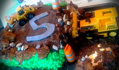 Construction zone  - Cake by Jennifer 