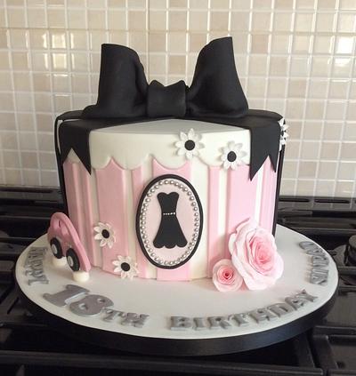 Simple Elegance 18th Birthday Cake - Cake by Sugar Art by Linda