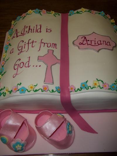 Christening cake for Ariana - Cake by Willene Clair Venter