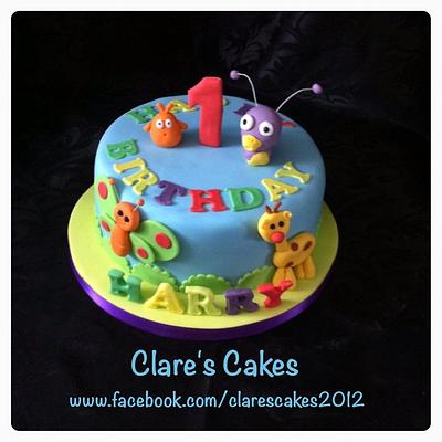 baby tv 1st birthday cake - Cake by Clare's Cakes - Leicester