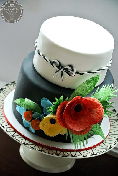 black and white - Cake by Magda's cakes