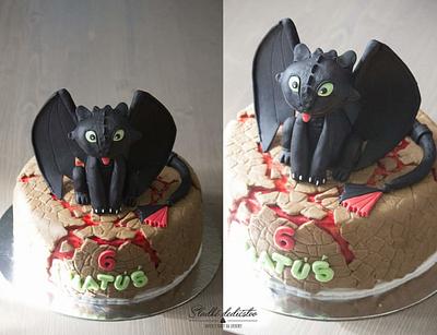 How to train your dragon - toothless - Cake by Jana 