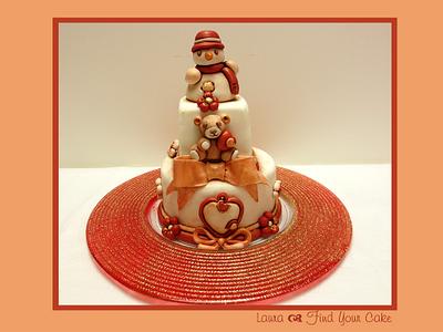 Christmas Thun Cake - Cake by Laura Ciccarese - Find Your Cake & Laura's Art Studio