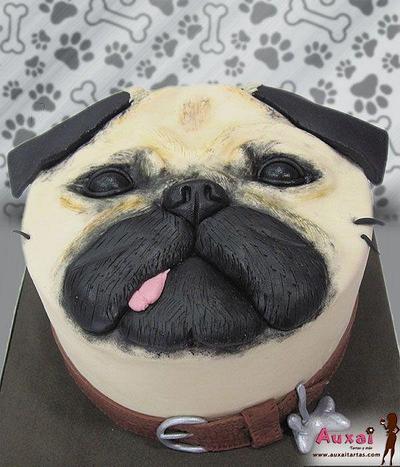 Pug face cake - Cake by Auxai Tartas