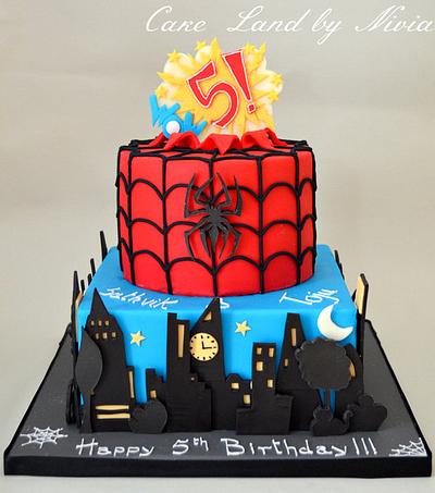 Spiderman birthday cake - Cake by Nivia