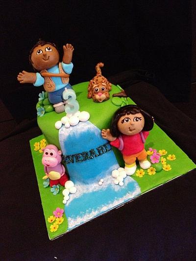 Dora & Diego - Cake by emilylek