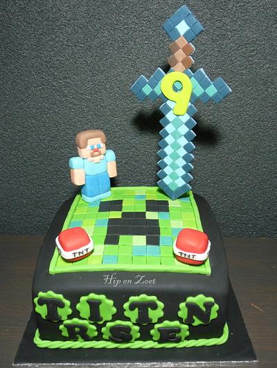 Minecraft cake - Cake by Bianca